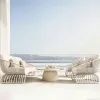 Luxury Modern Outdoor Furniture Rattan Garden Sofa Set for Patio Furniture Set Poolside Hotels Parks Restaurants Beaches-Durable