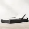 Modern Aluminum Outdoor Sun Lounger Poolside Villa Chaise Lounge Wide Armrest Metal Patio Garden Daybed