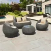 Modern Luxury Woven Rattan Outdoor Sofa Set Aluminum Frame Garden Furniture for Resort Hotel Villa Project Patio Sectional Sofa