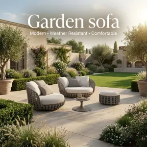 OEM ODM Commercial Modern Outdoor Rope Sofa Set Commercial Grade Waterproof Patio Sectional Furniture for Hotel Villa Garden