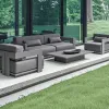 OEM ODM Luxury Modern Aluminum Outdoor Sofa Set with Waterproof Cushions Rust Durable Design for Garden Patio Use