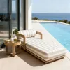 OEM ODM Luxury Sustainable Grade-A Solid Teak Wood Outdoor Sofa Set Modern Modular Garden Sectional for Resort Hotel Project