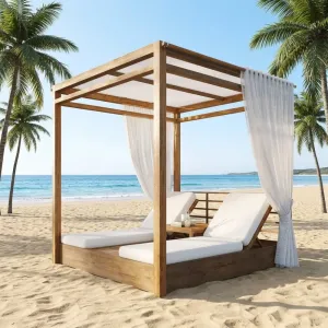Waterproof UV Cushion Custom Size Villa Beach Furniture