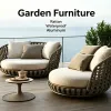 Teak Rattan Aluminum Outdoor Sofa Couch Lounge Seating Garden Furniture Patio Outdoor Garden Dining Furniture