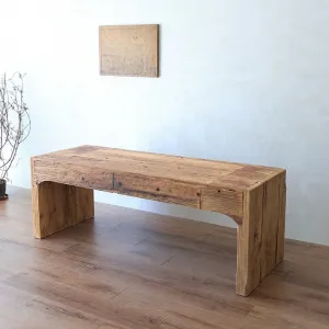 Geometric Multi-Functional Entryway Hallway Sofa Table Natural Wood Living Room Furniture