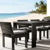 Wholesale Modern Aluminum Outdoor Dining Set Patio Furniture Metal Garden Table and Chairs for Courtyard OEM ODM
