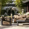 Wholesale Modern Design Aluminum Waterproof Eco-Friendly Outdoor Sofa Set Patio Furniture Garden Sectional Sofa Set for Villa