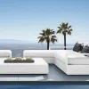 Wholesale Modern Luxury All Weather Outdoor Sofa Set for Courtyard Backyard Hotel Villa-Aluminum Garden Furniture