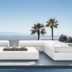 Wholesale Modern Luxury All Weather Outdoor Sofa Set for Courtyard Backyard Hotel Villa-Aluminum Garden Furniture