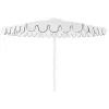 Custom Promotion Stripe 3m Iron Waterproof Polyester Beach Umbrella Modern Design Outdoor Furniture Patio