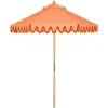 Luxury Modern Large Waterproof Aluminum Pole Beach Parasol Tassels Scallop Edge Patio Umbrella Outdoor Pool Courtyard Gym