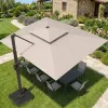 Modern Aluminum Outdoor Patio Umbrella Patio Umbrella 360 Rotation UV-Resistant Windproof Patio Umbrella for Dining Outdoor