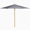 Modern Design 3M Aluminum Alloy Outdoor Furniture Sunshade Manual Opening Waterproof Polyester Sand Base Stainless Steel Pole