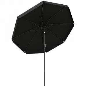 Modern Design Waterproof Iron Garden Parasol with Steel Base and Crank Lift Opening for Outdoor Use Parties and Furniture