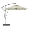 Modern 3M Outdoor Umbrella Waterproof Garden Parasol for Courtyard Sun Hanging Aluminum Frame 15M Radii Manual Opening