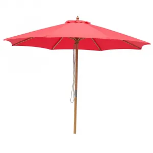 Modern Outdoor Waterproof Aluminum Umbrella 15m Radii Manual Opening Garden Beach Style Courtyard Exterior Durable Polyester