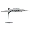 Modern Rome Design Aluminum Outdoor Umbrella Sunshade Parasol Square Offset Hanging Waterproof 360 Tilting Manual Opening
