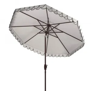 Outdoor Modern Waterproof Umbrellas Parasols White Cafe Patio Beach Furniture Courtyard Gym Exterior Polyester Aluminum Pole
