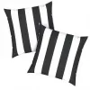 40x4CM Polyester Water Resistant Comfortable Contemporary Patio Throw Pillow Covers Outdoor Furniture Cabana Black