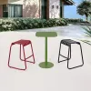 Best French 3 Piece Counter Height Bistro Stools Set Furniture Outdoor Garden Aluminum High Bar Table Chairs