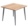 Composite Commercial Cafe Restaurant Furniture Outdoor Patio Garden Teak Wood Dining Table on Sale