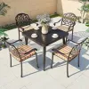 High-quality Outdoor Garden Furniture Patio Cast Aluminum Balcony Coffee Table and Chairs
