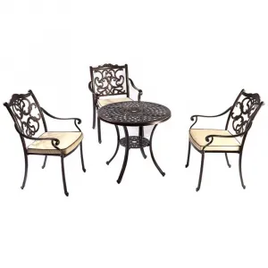 Hotel Wedding Events Aluminum Dining Set Furniture Outdoor Nordic Garden Cast Round Coffee Table and Chairs