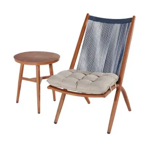 Leisure Comfortable Patio Balcony Furniture Outdoor Yard Garden Rope Aluminum Chair Set on Sale