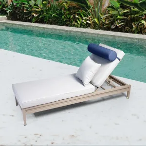 Luxury Modern Exterior Garden Chaise Lounge Sunbed Furniture Outdoor Patio Pool Aluminum Sun Lounger Chair