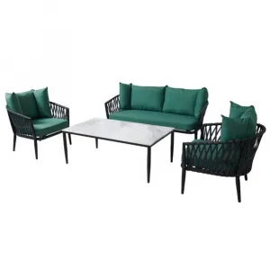 Luxury Modern Outside Patio Conversation Couch Loveseat Furniture Outdoor Garden Rope Aluminum Sectional Set
