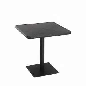 Modern Balcony Garden Furniture Outdoor Patio Cafe Aluminum Square Dining Table on Sale