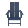 Waterproof Outdoor Garden Patio Beach Classic Fixed Lounge Hard Plastic Plywood Adirondack Chairs Furniture