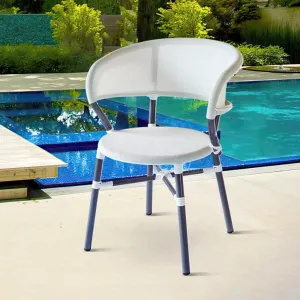 White French Outdoor Garden Restaurant Aluminum Dining Furniture Patio Cafe Teslin Bistro Chair