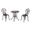 Wholesale Sectional Aluminum Garden Set Furniture Outdoor Coffee Dining Table 2 Chairs