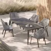 Aluminum Alloy Modern Comfortable Waterproof Stackable Rattan Wicker Dining Chair for Outdoor Garden Use