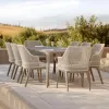 Aluminum Alloy Modern Comfortable Waterproof Stackable Rattan Wicker Dining Chair for Outdoor Garden Use
