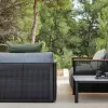 Aluminum Italian Modern Outdoor Sofa Set Waterproof Cushion Garden Furniture Patio Hotel Courtyard Park Leisure Durable