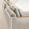 Aluminum Italian Modern Outdoor Sofa Set Waterproof Cushion Garden Furniture Patio Hotel Courtyard Park Leisure Durable