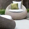 Beach Resin Rattan Wicker Outdoor Garden Sofa Set-Eco-Friendly Waterproof Durable for Hotel Park Use