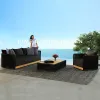 Best Modern Teak Wood Outdoor Sofa Set-Durable Waterproof for Courtyard Hotel Use