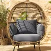 Comfortable Modern Outdoor Egg Shaped Garden Sofa Set Rattan Furniture Waterproof Durable Eco-Friendly for Hotel Courtyard Villa