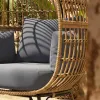 Comfortable Modern Outdoor Egg Shaped Garden Sofa Set Rattan Furniture Waterproof Durable Eco-Friendly for Hotel Courtyard Villa