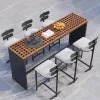 Competitive Price Durable Modern Wood Outdoor Bar Chair Stool for Home Bar Dining Hotel Commercial Use