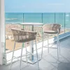 Competitive Price Durable Modern Wood Outdoor Bar Chair Stool for Home Bar Dining Hotel Commercial Use