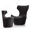 Contemporary Wicker Rattan Outdoor Sofa Chair Set Waterproof Cushions-Durable Eco-Friendly Modern Design for Hotel Villa Use