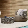 Creative Rattan Sofa Set Outdoor Furniture for Hotel Balcony Park Modern Waterproof