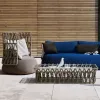 Creative Rattan Sofa Set Outdoor Furniture for Hotel Balcony Park Modern Waterproof