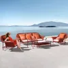 Custom Modular Outdoor Sofa Garden Sets Durable Multicolor Rope Material Furniture European Factory Wholesale Outdoor Furniture