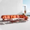 Custom Modular Outdoor Sofa Garden Sets Durable Multicolor Rope Material Furniture European Factory Wholesale Outdoor Furniture