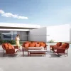 Custom Modular Outdoor Sofa Garden Sets Durable Multicolor Rope Material Furniture European Factory Wholesale Outdoor Furniture